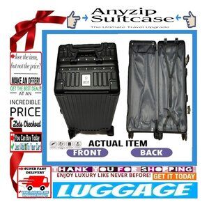 🛑ANYZIP Carry On ➕🆒 LUGGAGE Aluminum Frame SUITCASE Hard Shell 💸BUY NOW‼️🟢